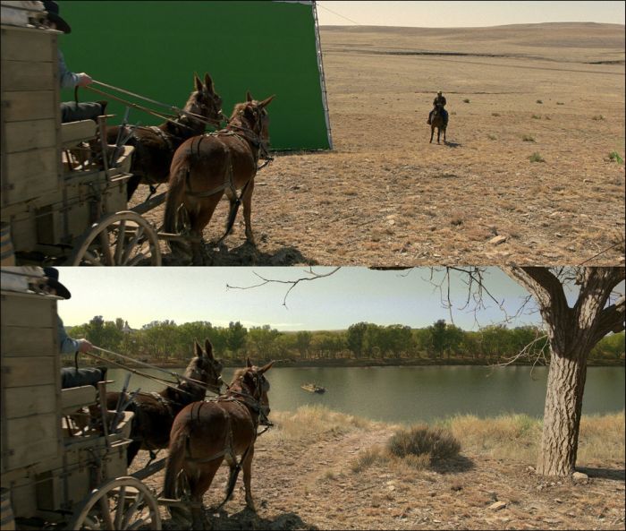 Как снимают фильмы со спецэффектами на фоне зеленого экрана