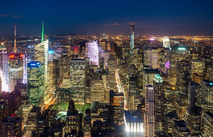 Нью-Йорк - фотографии небоскрёбов с высоты
