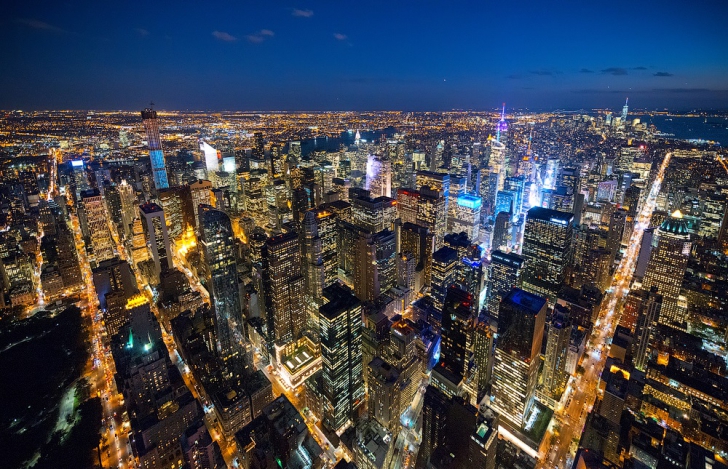 Нью-Йорк - фотографии небоскрёбов с высоты