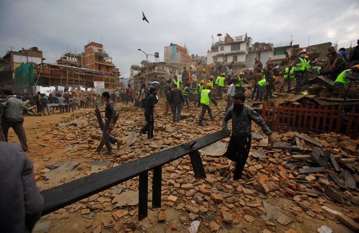 Разрушительное землетрясение в Непале