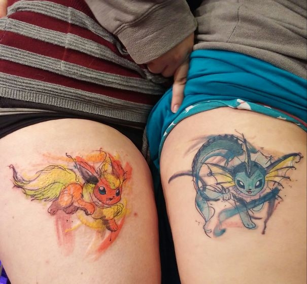 Татуировки Покемонов для настоящих фанатов Pokemon Go