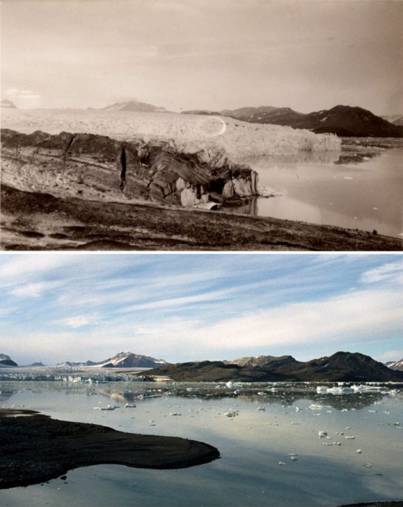 Глобальное потепление: фотоподтверждение изменений Арктики за последние 100 лет